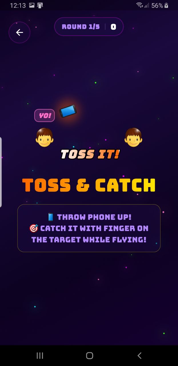 Toss round in progress